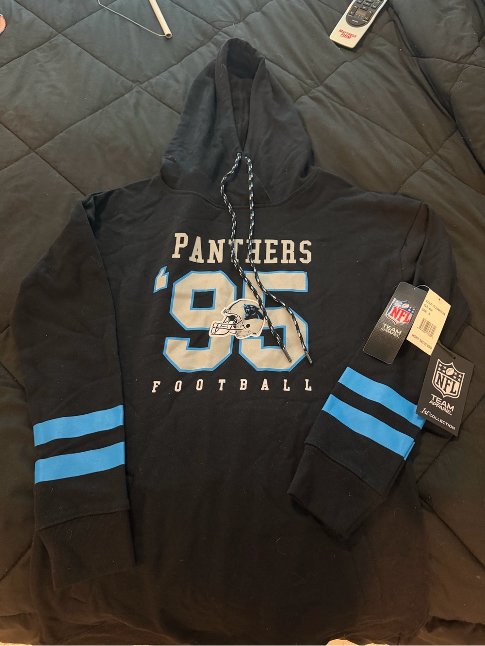 Panthers '95 Black & Blue Pullover Hoodie